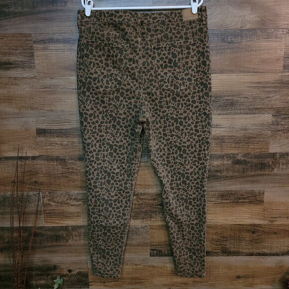 American Eagle Jeans 18 R Jegging Curvy Super Hi Rise Next Level Animal Print - Picture 2 of 10
